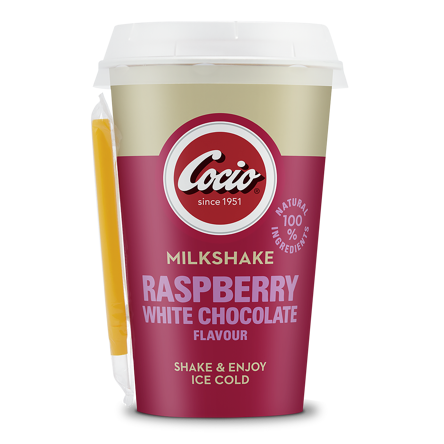 Milkshake Malinowy z Białą Czekoladą 180 ml