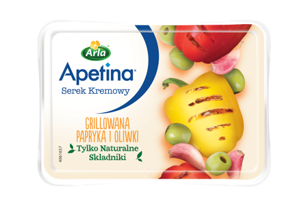 Serek kremowy grillowana papryka i oliwki – Tapas 125 g