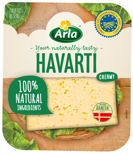 Havarti Creamy 150 g plastry