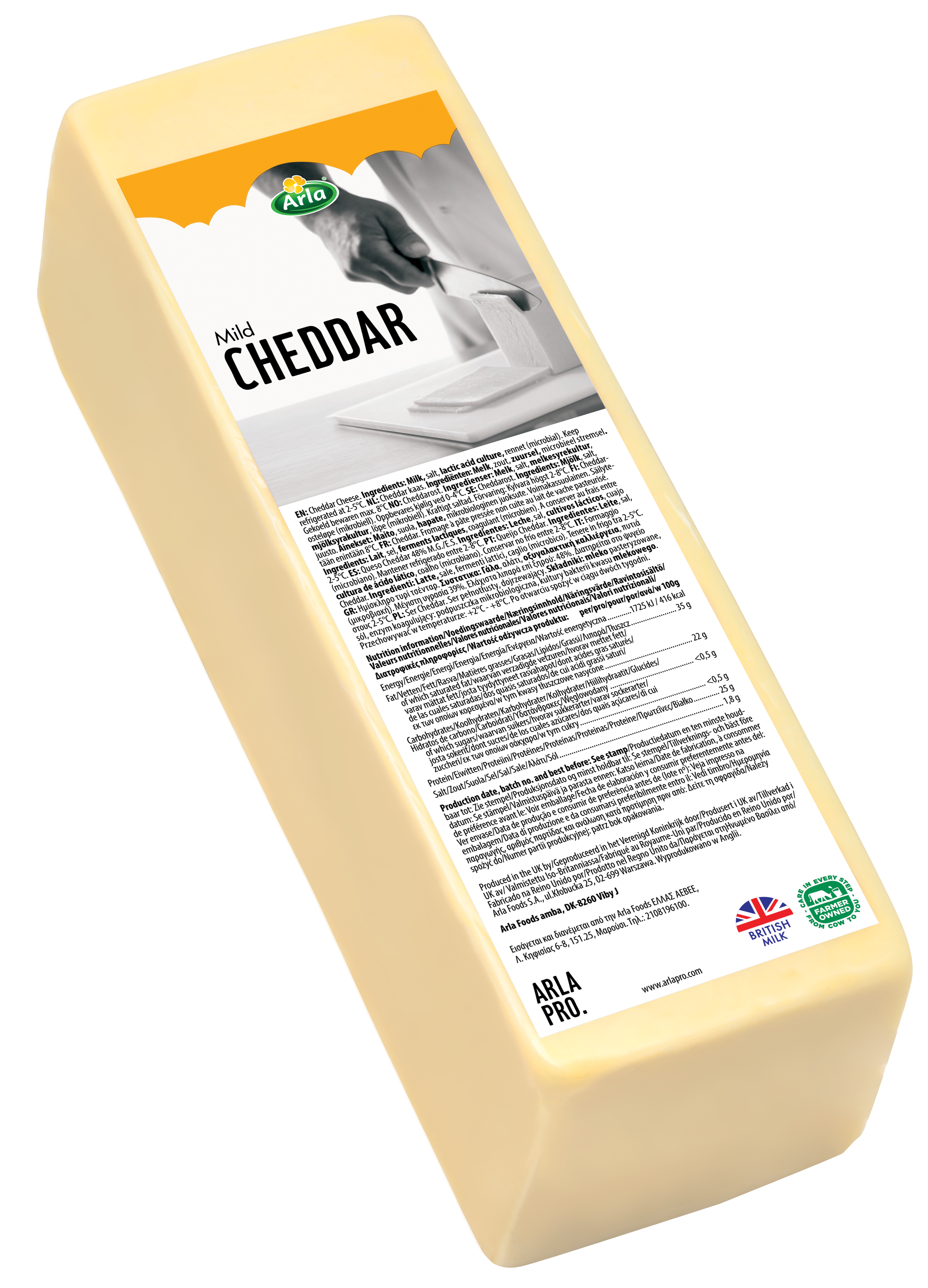 Arla Cheddar 2,5 kg