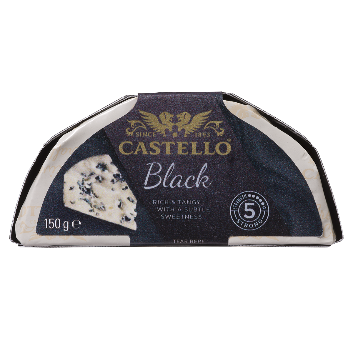 Castello Ser pleśniowy półksiężyc Black 150 g