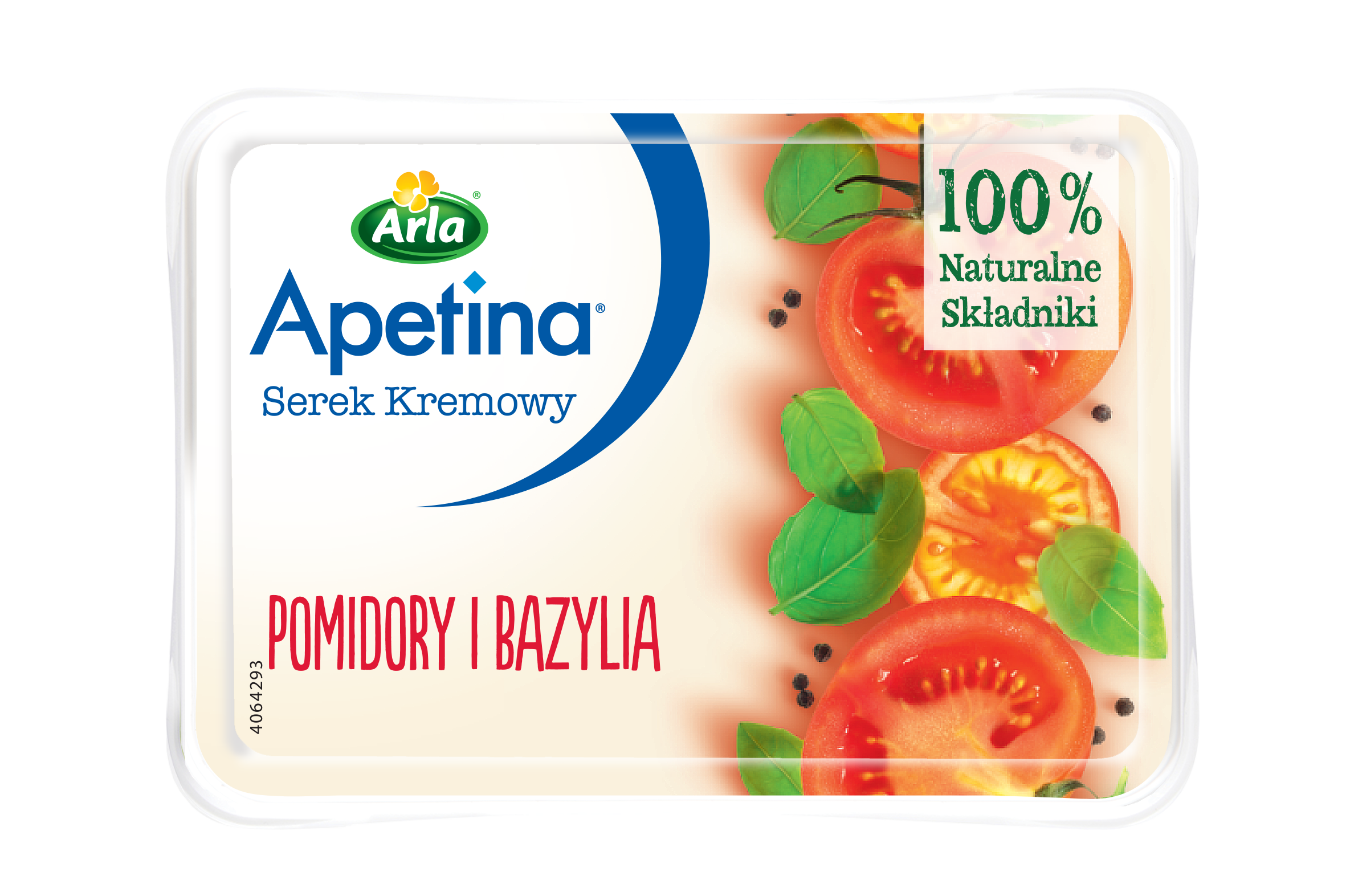 Apetina® Serek kremowy pomidory i bazylia 125 g