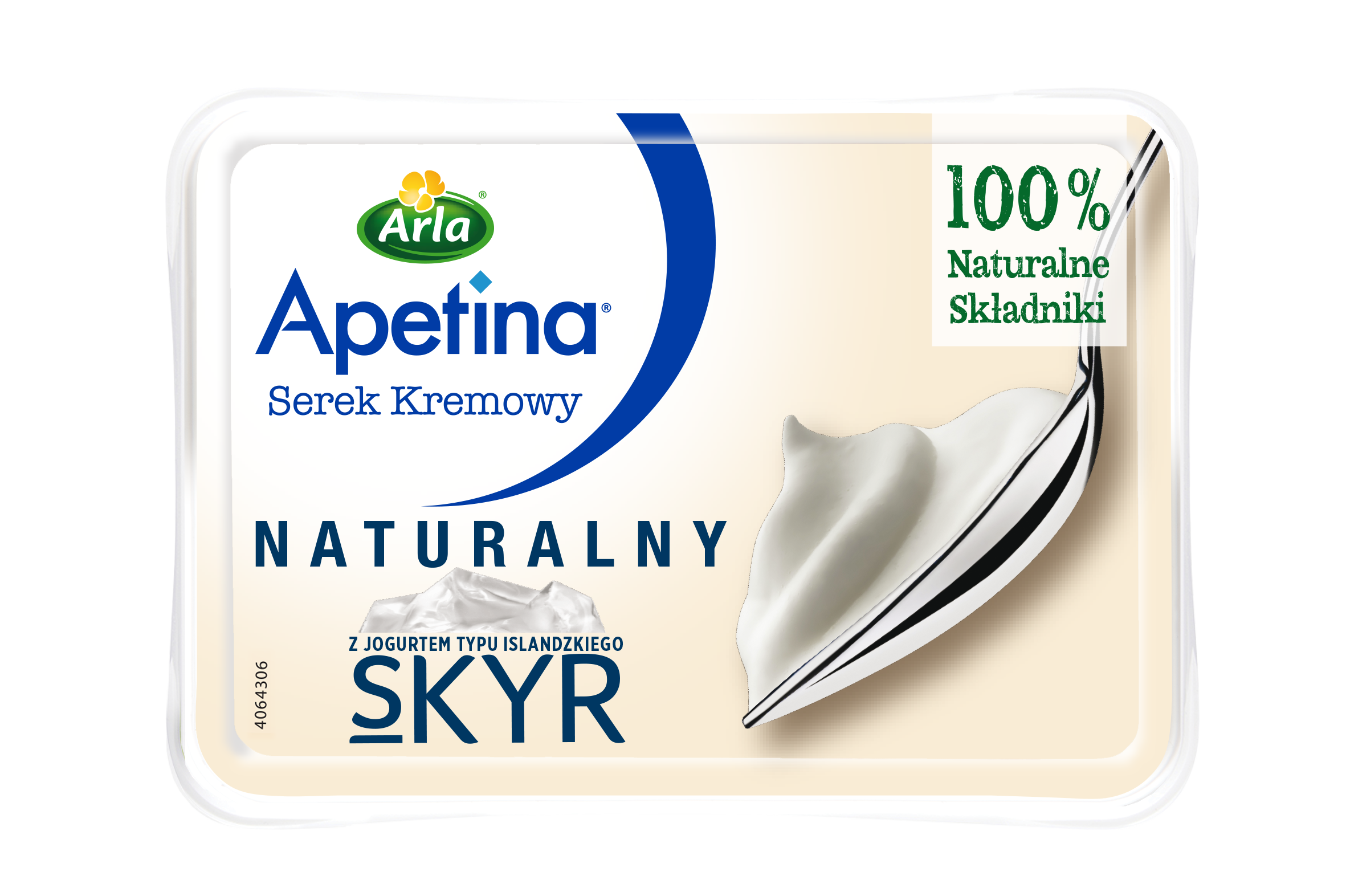 Apetina® Serek Kremowy z Jogurtem typu Islandzkiego Skyr 125g