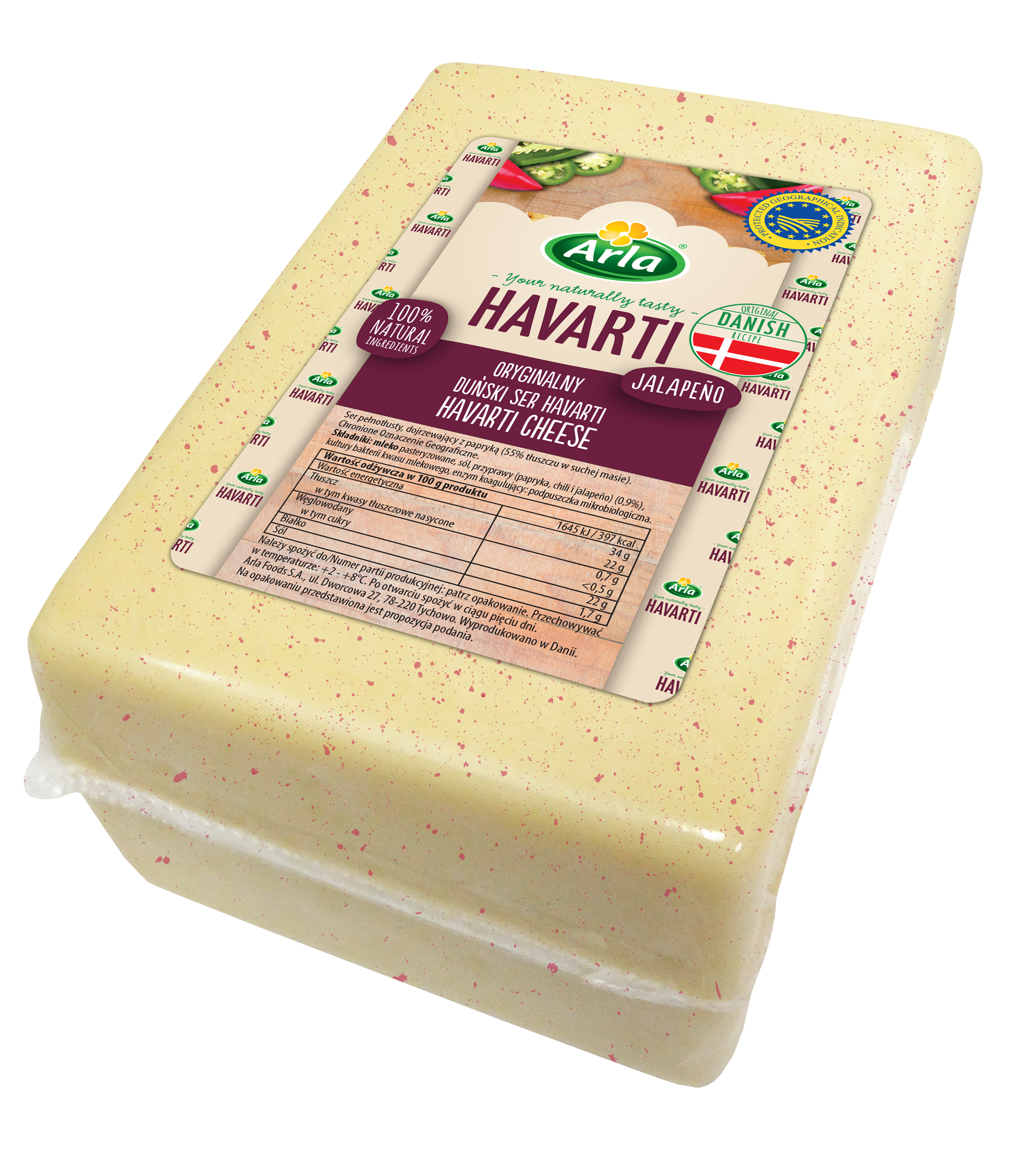 Arla Havarti z papryką 2,1 kg