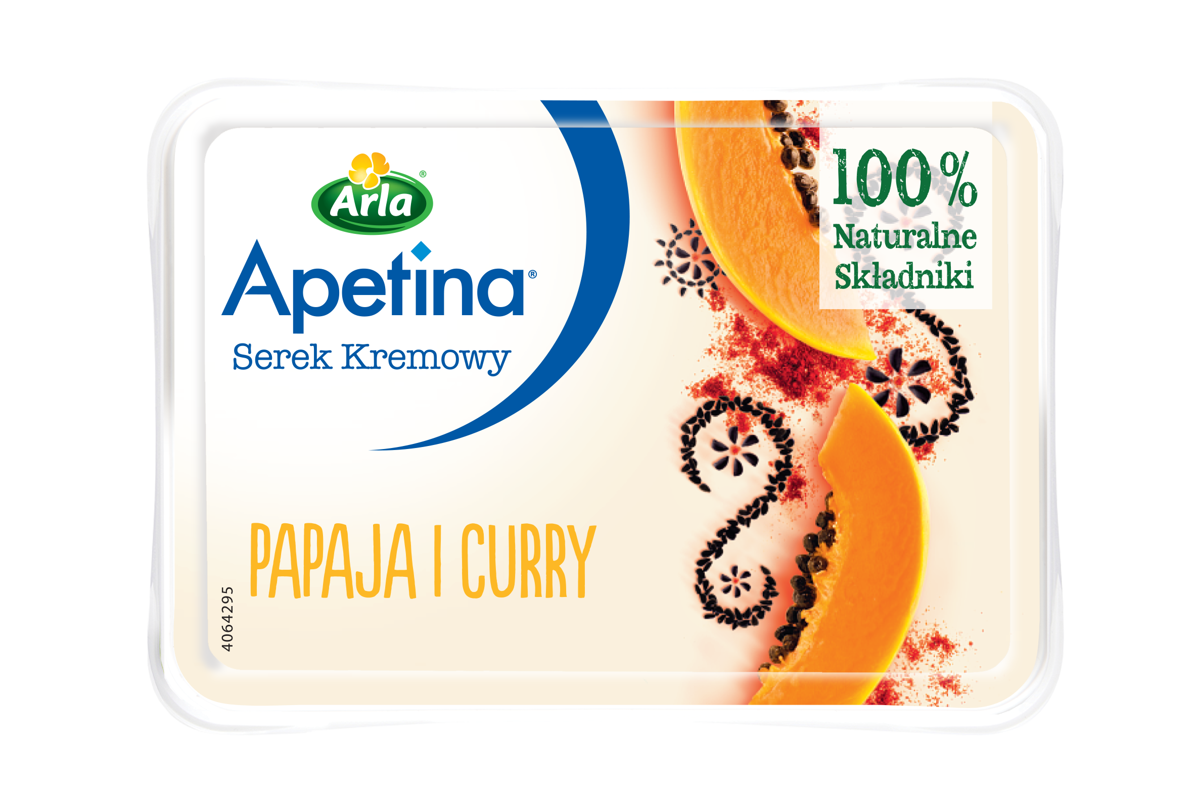 Apetina® Serek kremowy papaya curry 125g